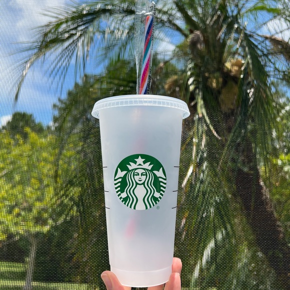 Starbucks 2022 Mystery Color Changing Aqua Blue Reusable Cold Cup - Picture 4 of 5